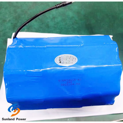 Bateria LiSOCl2 Bateria primária ER34615 5S6P 18V 95Ah Com intervalo de temperatura ambiente de -55°C a 85°C