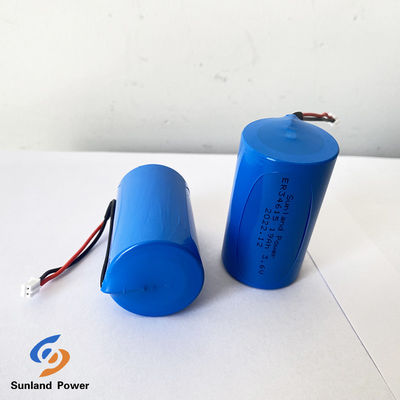 Bateria LiSOCl2 não recarregável de ampla temperatura 3.6V ER34615 19000mAh para Smart Lock City Bike